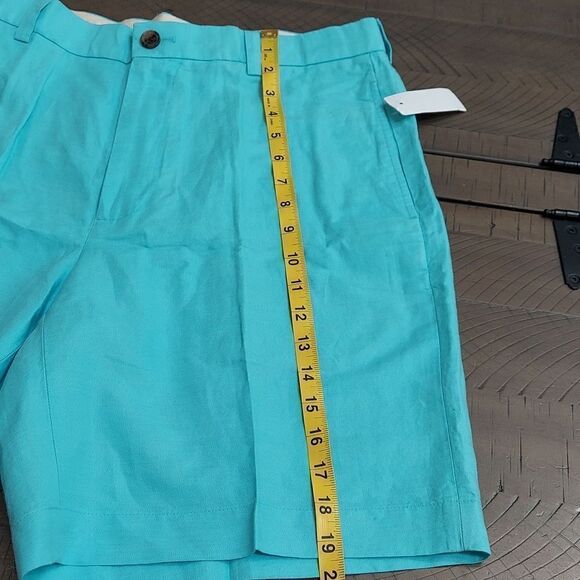 Brooks Brothers Plain Front Linen Cotton Blend Shorts Sz 35 NWT - Picture 11 of 14